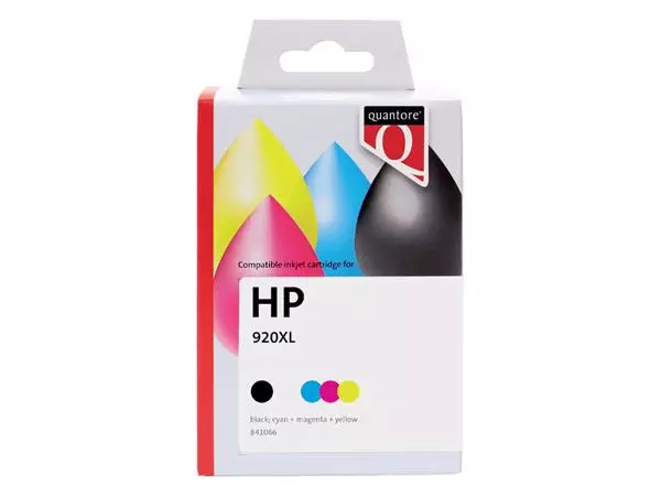 Een Inktcartridge Quantore alternatief tbv HP CH081AE 920XL zwart + 3 kleuren koop je bij QuickOffice BV