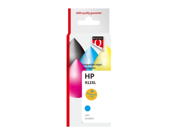 Een Inktcartridge Quantore alternatief tbv Hp 912XL 3YL81AE hc blauw koop je bij EconOffice