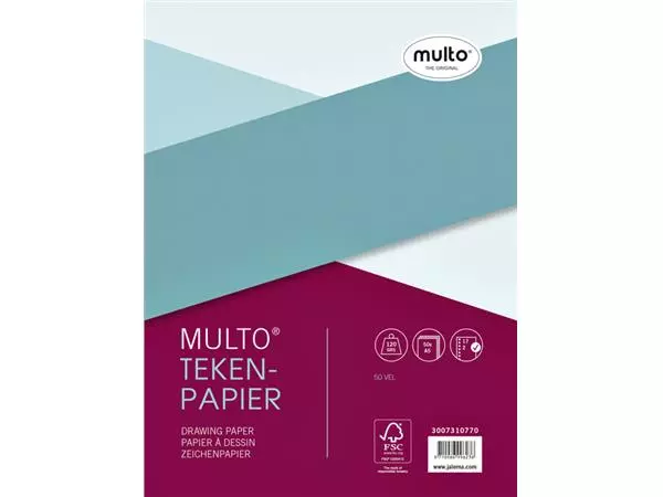 Een Interieur Multo 17-gaats tekenpapier 120gr 50vel koop je bij MV Kantoortechniek B.V.