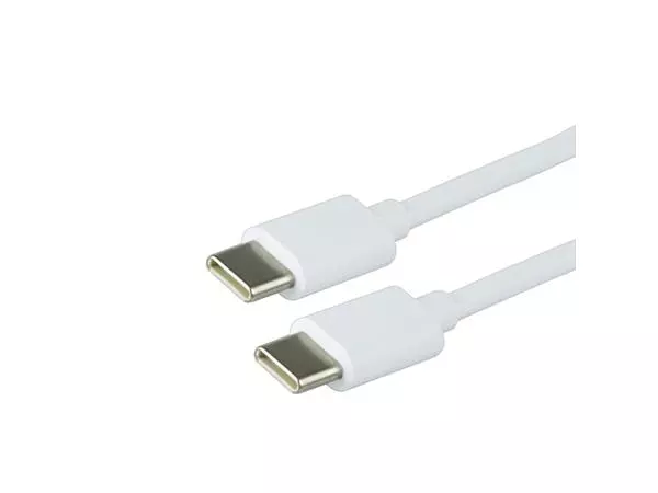Een Kabel Green Mouse USB C-C 2.0 2 meter wit koop je bij MV Kantoortechniek B.V.