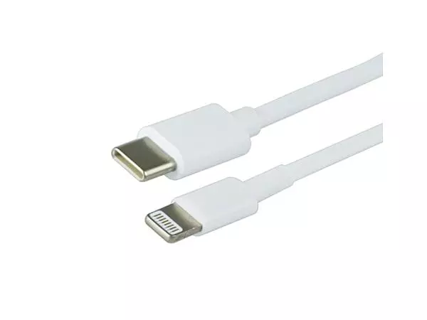 Een Kabel Green Mouse USB Lightning-C 2 meter wit koop je bij EconOffice