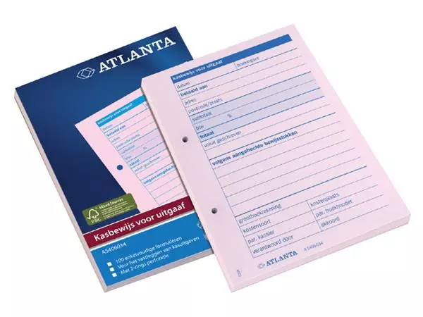 Een Kasbewijs Atlanta uitgaaf A6 100vel koop je bij EconOffice