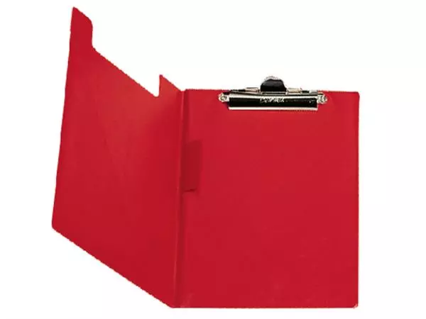 Klembordmap Bantex met klem en penlus rood