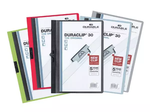 Een Klemmap Durable Duraclip A4 3mm 30 vellen assorti koop je bij EconOffice