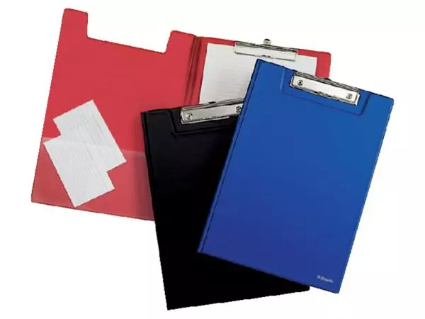 Een Klembordmap Esselte met kopklem PP A4 rood koop je bij Van Leeuwen Boeken- en kantoorartikelen