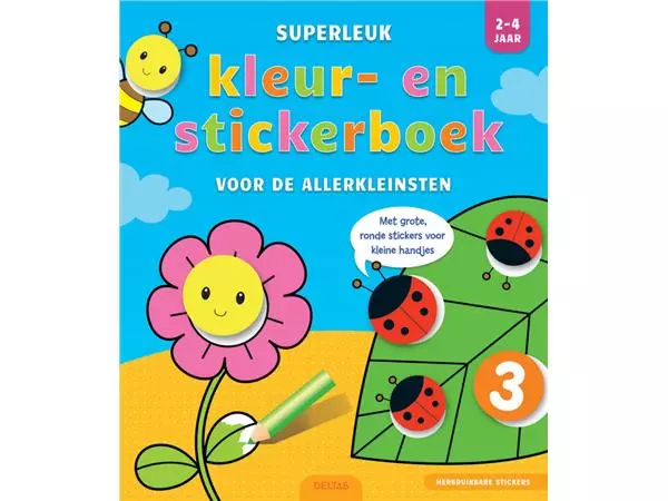 Kleur- en stickerboek Deltas Superleuk 2-4 jaar