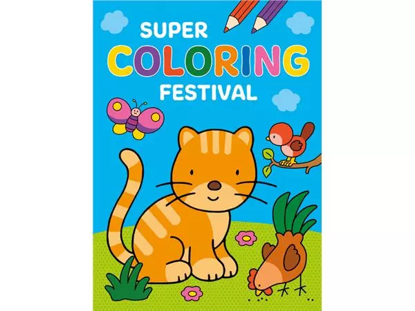 Een Kleurboek Deltas Super Coloring Festival koop je bij Goedkope Kantoorbenodigdheden