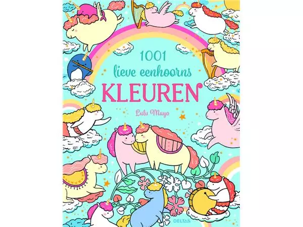 Een Kleurboek Deltas 1001 lieve eenhoorns kleuren koop je bij KantoorProfi België BV