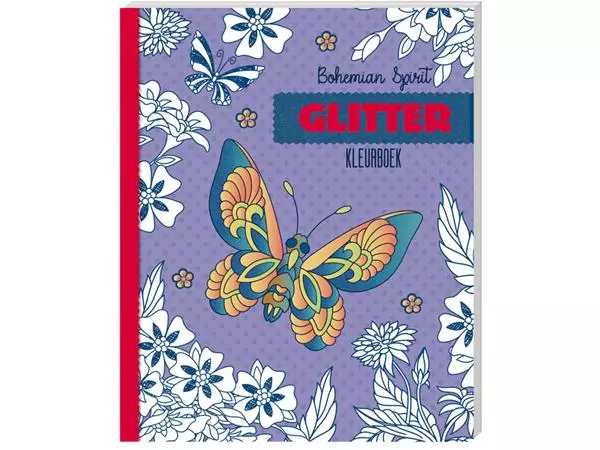 Een Kleurboek Interstat Glitter Bohemian spirit koop je bij MV Kantoortechniek B.V.