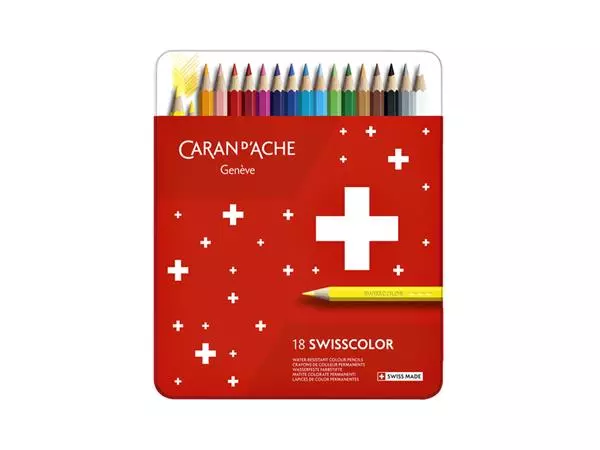 Een Kleurpotloden Caran d'Ache Swisscolor 18stuks ass koop je bij Kantoorvakhandel van der Heijde