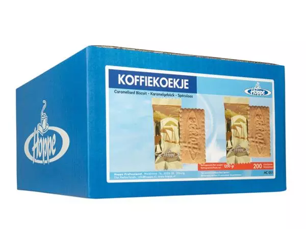Een Koekjes Hoppe Koffiekoekjes 200 stuks koop je bij Van Leeuwen Boeken- en kantoorartikelen