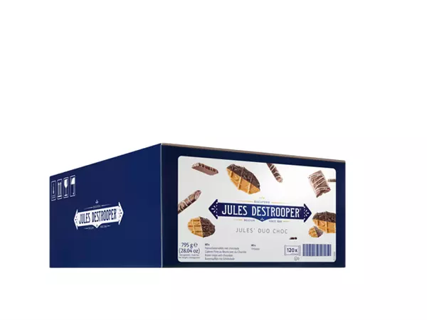 Een Koekjes Jules Destrooper duo choc 120st. koop je bij Goedkope Kantoorbenodigdheden