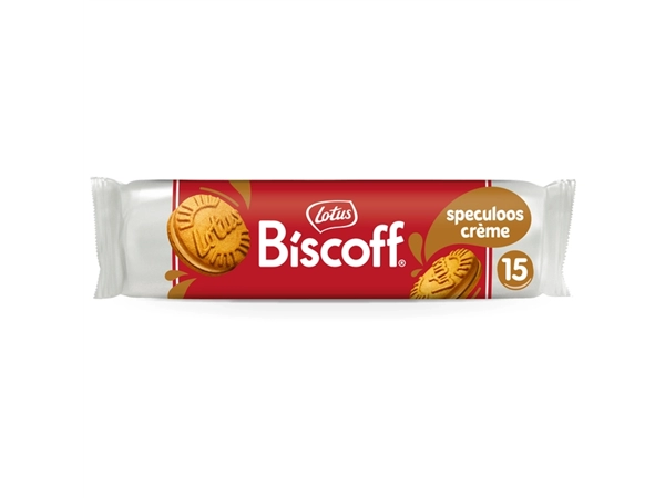 Een Koekjes Lotus Biscoff sandwich speculooscreme 15 stuks koop je bij Unimark Office B.V.