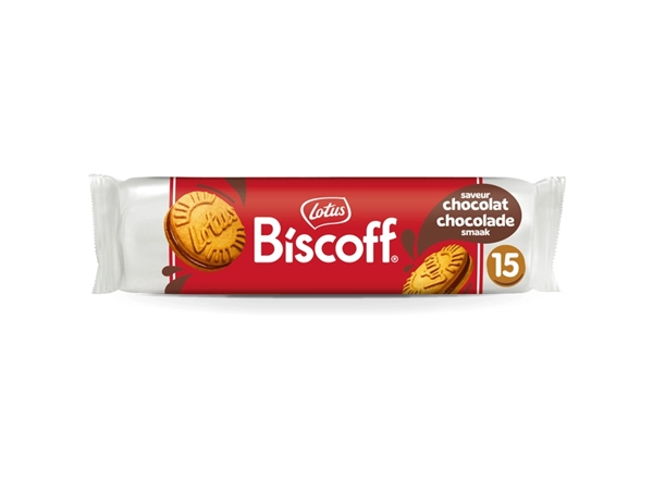 Een Koekjes Lotus Biscoff speculoos sandwich melkchocolade 15 stuks koop je bij Unimark Office B.V.