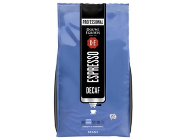 Een Koffie Douwe Egberts espresso bonen Decaf koop je bij KantoorProfi België BV