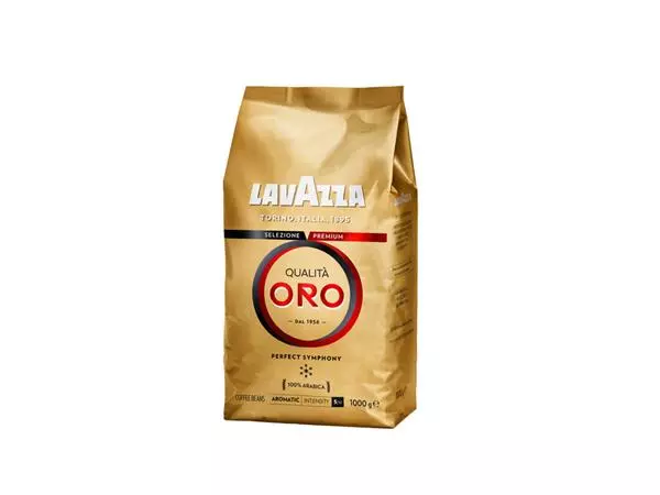 Een Koffie Lavazza bonen Qualita Oro 1000gr koop je bij Van Leeuwen Boeken- en kantoorartikelen