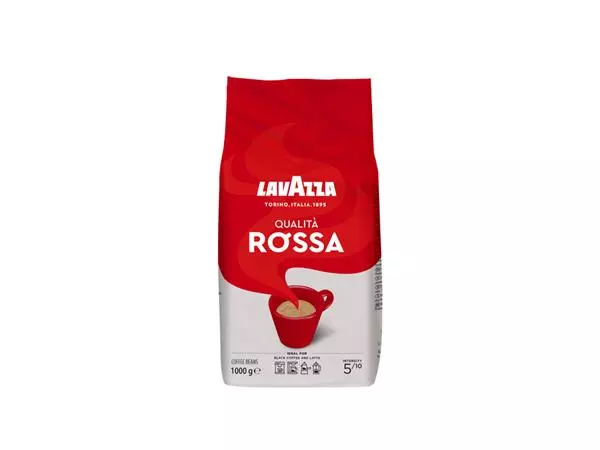 Een Koffie Lavazza bonen Qualita Rossa 1000gr koop je bij KantoorProfi België BV