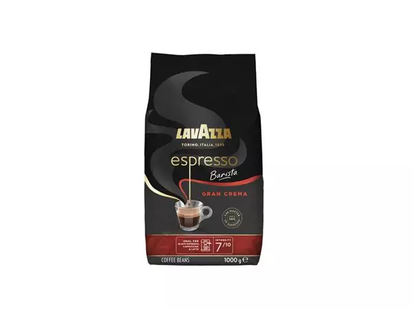 Een Koffie Lavazza espresso bonen Barista Gran Crema 1kg koop je bij KantoorProfi België BV