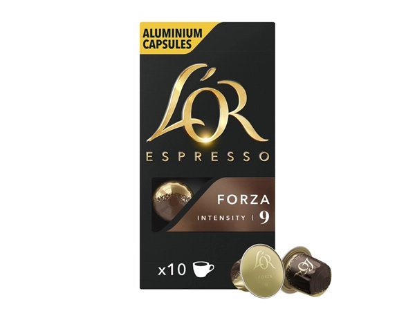 Een Koffiecups L'Or espresso Forza 10 stuks koop je bij Buro De Peuter