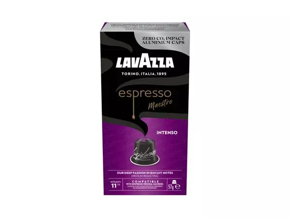 Een Koffiecups Lavazza espresso Intenso 10 stuks koop je bij KantoorProfi België BV