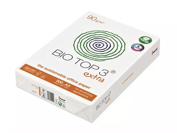 Een Kopieerpapier BioTop 3 A3 90gr naturel 500vel koop je bij Totaal Kantoor Goeree