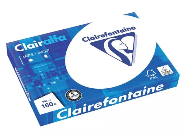Een Kopieerpapier Clairefontaine Clairalfa A3 160gr wit 250vel koop je bij L&N Partners voor Partners B.V.