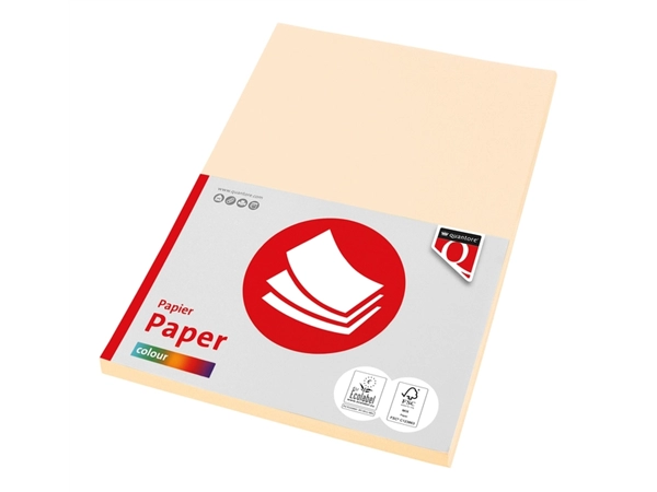 Een Kopieerpapier Quantore Colour A4 120gr creme 100vel koop je bij Goedkope Kantoorbenodigdheden