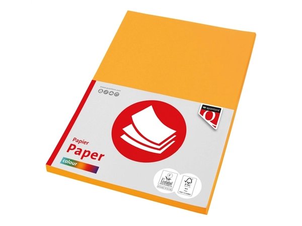 Kopieerpapier Quantore Colour A4 120gr diepgeel 100 vel