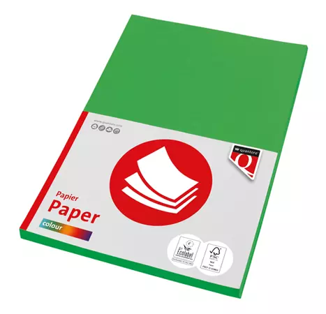 Kopieerpapier Quantore Colour A4 120gr grasgroen 100 vel