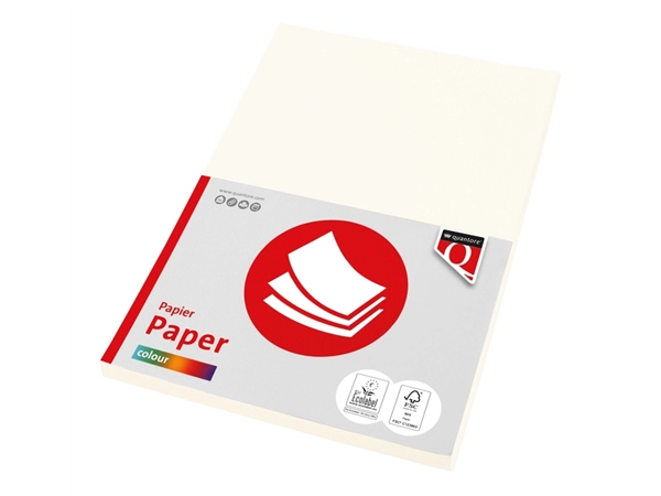 Een Papier copieur Quantore Colour A4 120g blanc crème 100 feuilles koop je bij QuickOffice BV