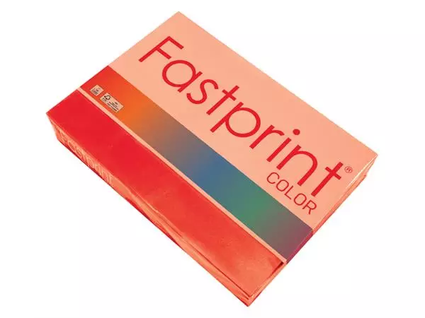 Een Kopieerpapier Fastprint A4 160gr felrood 250vel koop je bij Van Leeuwen Boeken- en kantoorartikelen