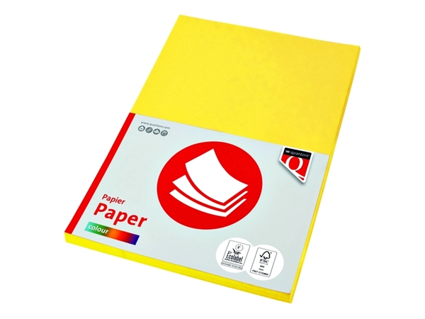 Kopieerpapier Quantore Colour A4 160gr geel 50 vel