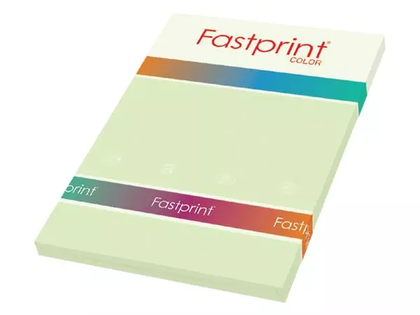 Een Kopieerpapier Fastprint A4 160gr lichtgroen 50vel koop je bij Goedkope Kantoorbenodigdheden