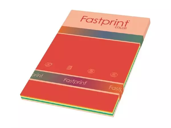 Een Kopieerpapier Quantore Colour A4 80gr 10kleuren x25vel 250vel koop je bij Totaal Kantoor Goeree