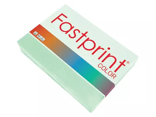 Een Kopieerpapier Fastprint A4 80gr appelgroen 500vel koop je bij Van Leeuwen Boeken- en kantoorartikelen