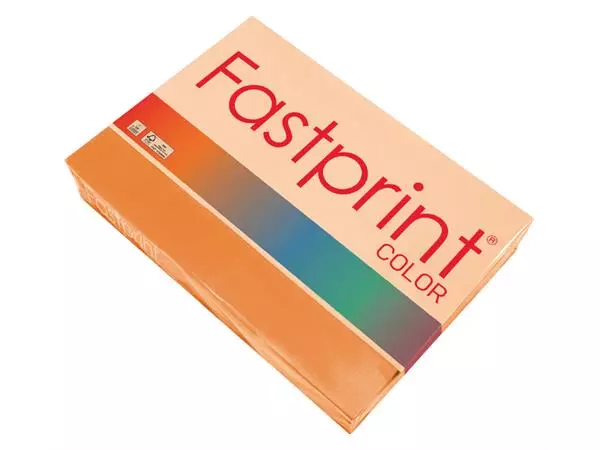 Een Kopieerpapier Fastprint A4 80gr oranje 500vel koop je bij Van Leeuwen Boeken- en kantoorartikelen