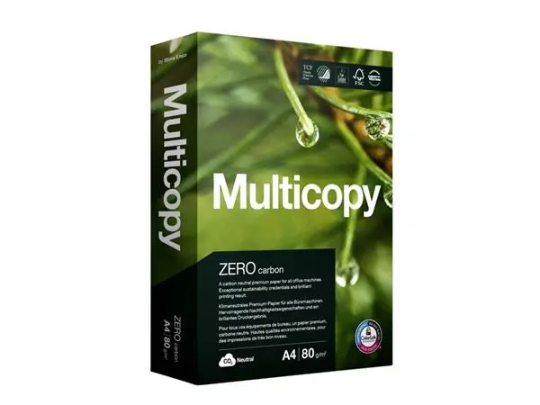 Een Kopieerpapier Multicopy Zero A4 80gr wit 500vel koop je bij EconOffice