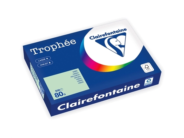 Kopieerpapier Trophée A4 80gr groen 500 vel