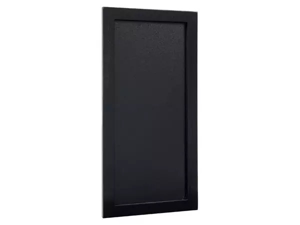 Een Krijtbord Securit wand 20x40cm zwart hout koop je bij KantoorProfi België BV