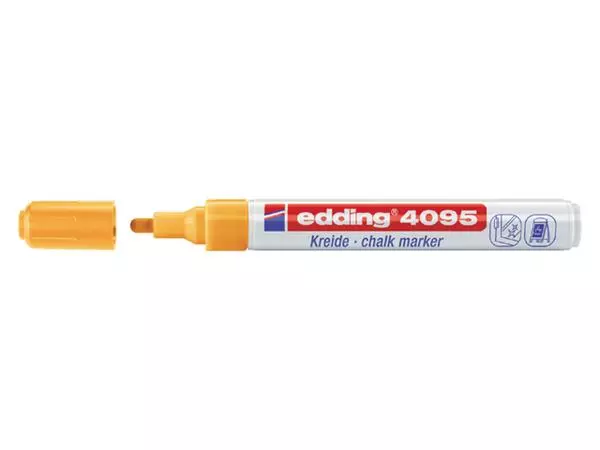 Een Krijtstift edding 4095 rond 2-3mm neon oranje koop je bij MV Kantoortechniek B.V.