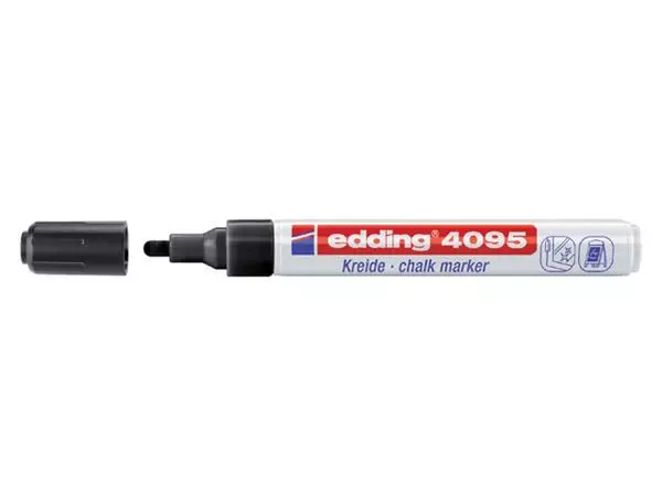 Krijtstift edding 4095 rond 2-3mm zwart