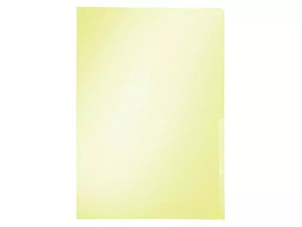 Een L-map Leitz Premium copy safe 0.15mm PVC A4 geel koop je bij Van Leeuwen Boeken- en kantoorartikelen
