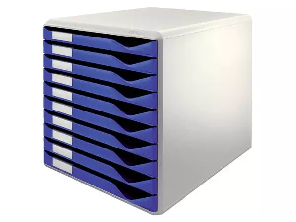 Een Ladenblok Leitz A4 10 laden blauw/wit koop je bij EconOffice