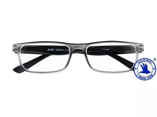 Een Leesbril I Need You +1.50 dpt Alex antraciet-zwart koop je bij Van Hoye Kantoor BV