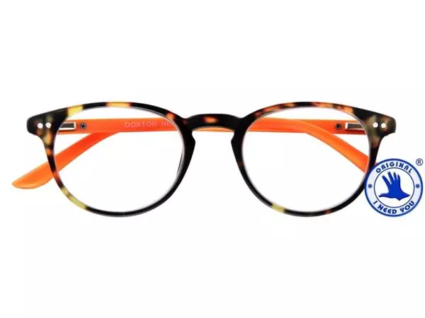 Buy your Reading glasses I Need You Doctor New +2.00 dpt brown - orange at QuickOffice BV