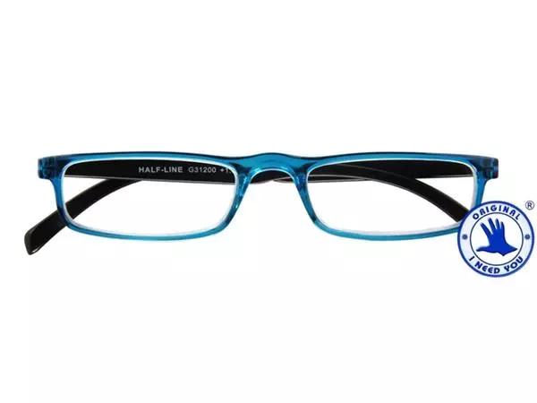 Een Leesbril I Need You +1.00 dpt Half-line blauw koop je bij EconOffice