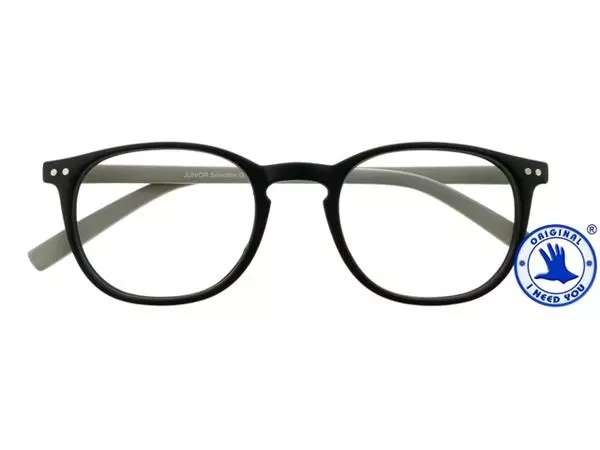 Een Leesbril I Need You +1.00 dpt Junior Selection zwart-grijs koop je bij Van Hoye Kantoor BV