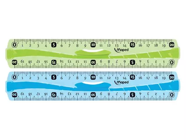 Een Liniaal Maped Flex met grip 20cm assorti koop je bij EconOffice