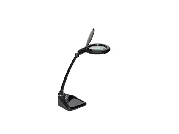 Een Loeplamp MAUL Iris LED dimbaar zwart koop je bij L&N Partners voor Partners B.V.