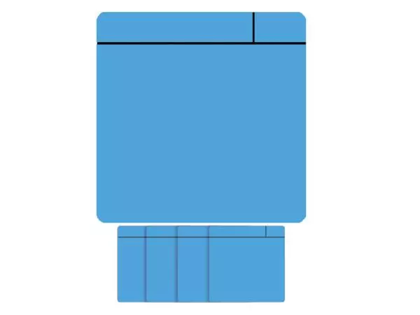 Een Magneet scrum 75x75mm lichtblauw koop je bij EconOffice